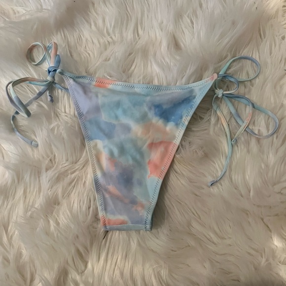 NWT Sexy Tie Dye Tie String Bralette Bikini Set - Picture 6 of 6